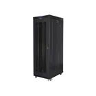 19" Rack skříň  (37U 800x1000mm, pojízdná,matná, perforovaný dveře), termostat a ventilátor
