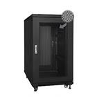 19" Rack skříň S6115DPII/B (15U 600x1000mm, pojízdná,matná,perforované dveře) 