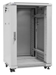 19" Rack skříň S6815/W (15U 600x800mm, pojízdná,matná, šedá)