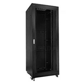 19" Rack skříň S8842DP (42U 800x800mm, pojízdná,matná,perforované dveře)