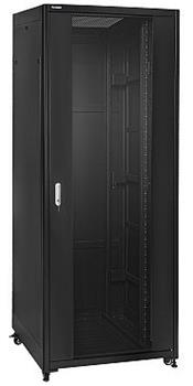 19" Rack skříň SQ8842/B (42U 800x800mm, pojízdná,matná) - rychlá montáž