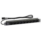 Napájecí lišta  2759(19 "RACK, 1U, 9 zásuvek, IEC320C13/UPS plug, kabel 1,6m)