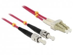 OPTIX LC-ST Optický patch cord 50/125 50m OM4 Duplex
