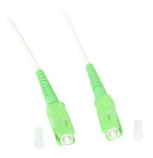 Single-mode patch cord PC-2272W-10 SC/APC - SC/APC, simplex, G.657.A2, 10m bílá