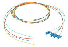 Single-mode pigtail set 4 pcs, PG-371A-1 LC/UPC, G,657,A1, 1m, red, green, blue, yellow