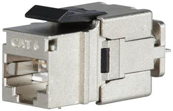 Solarix rychlozařezávací keystone CAT6 STP RJ45, černý, pro kleště SXKJ-NA-BU