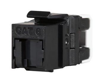 Solarix rychlozařezávací keystone CAT6 UTP RJ45, černý, pro kleště SXKJ-NA-BU