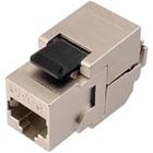 Solarix samořezný keystone CAT6 STP RJ45, černý 