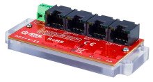 Switch PoE (extender) ATTE APT-4-11 (4 porty, 802,3bt, 10/100 Mbps)