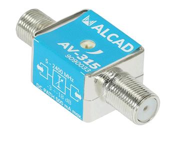 Útlumový článek Alcad AV-315 - nastavitelný s DC propustí 5-2400 MHz