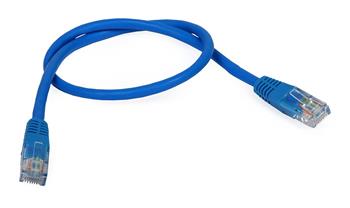 UTP patch kabel Cat5e 0,5m modrý